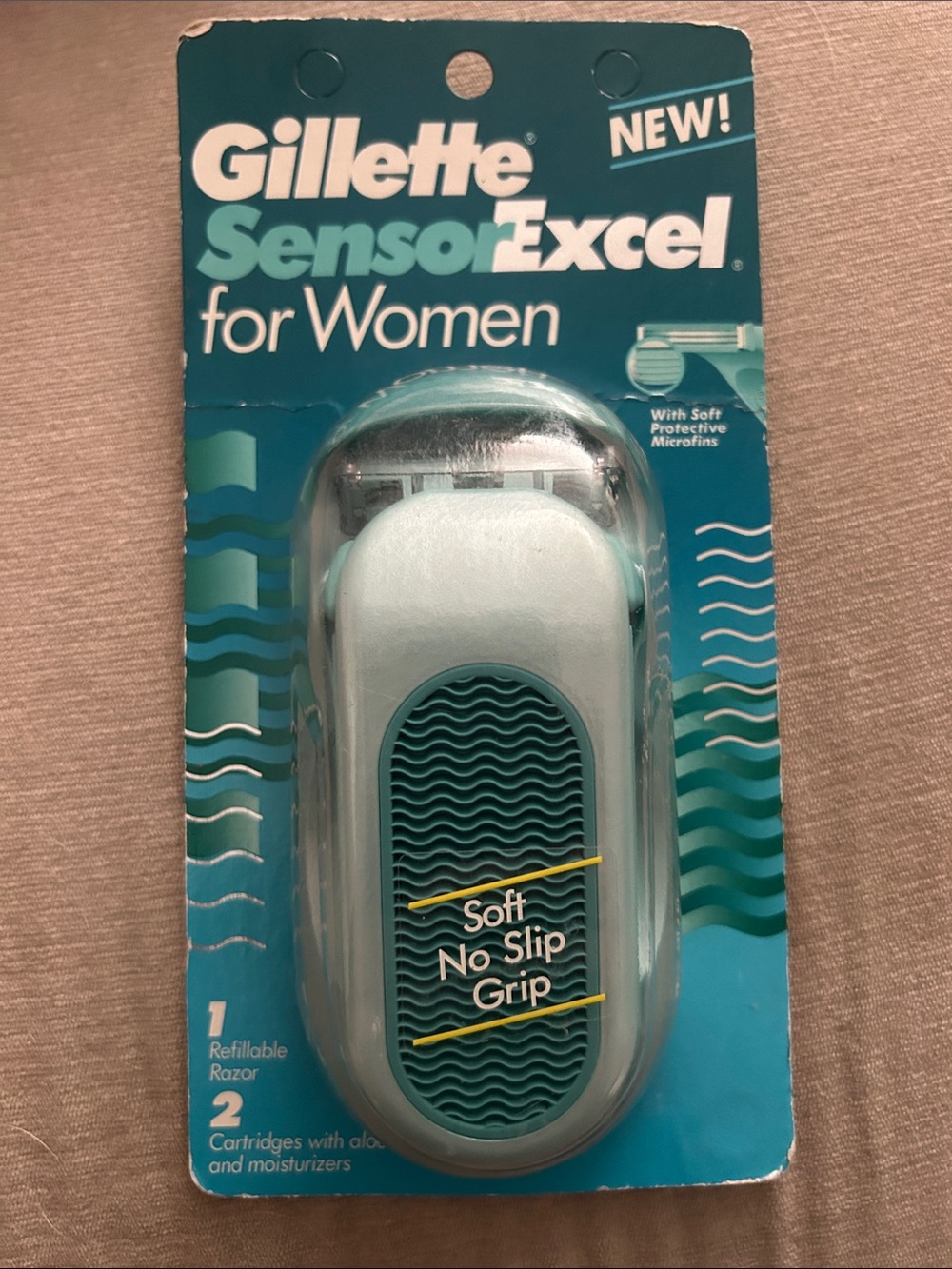 Gillette SensorExcel for Women Refillable Razor vtg 1996 new in pkg